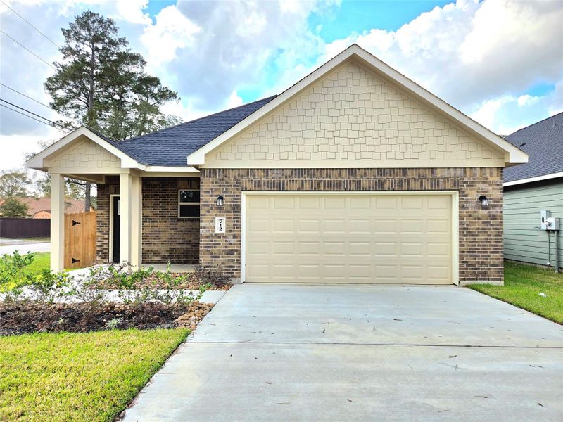 Front exterior of a new home in , Cleveland, TX, highlighting curb appeal (Image 15). Front exterior of a new home in , Cleveland, TX, highlighting curb appeal (Image 15).