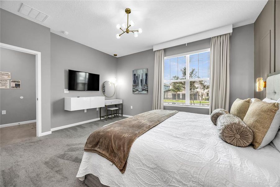 Furnished interior view inside a new home in , Kissimmee (Image 10).