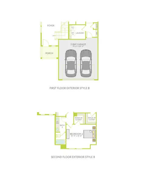2D floor plan layout of this home in Terrace Collection At Turner's Crossing, Buda, TX (Image 26).