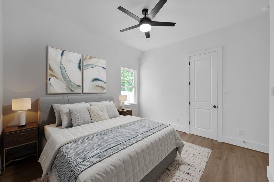 Furnished interior view inside a new home in , Willis (Image 30).