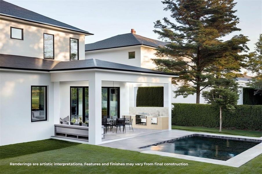 Exterior details and patio area of a home in , Orlando (Image 2). Exterior details and patio area of a home in , Orlando (Image 2).