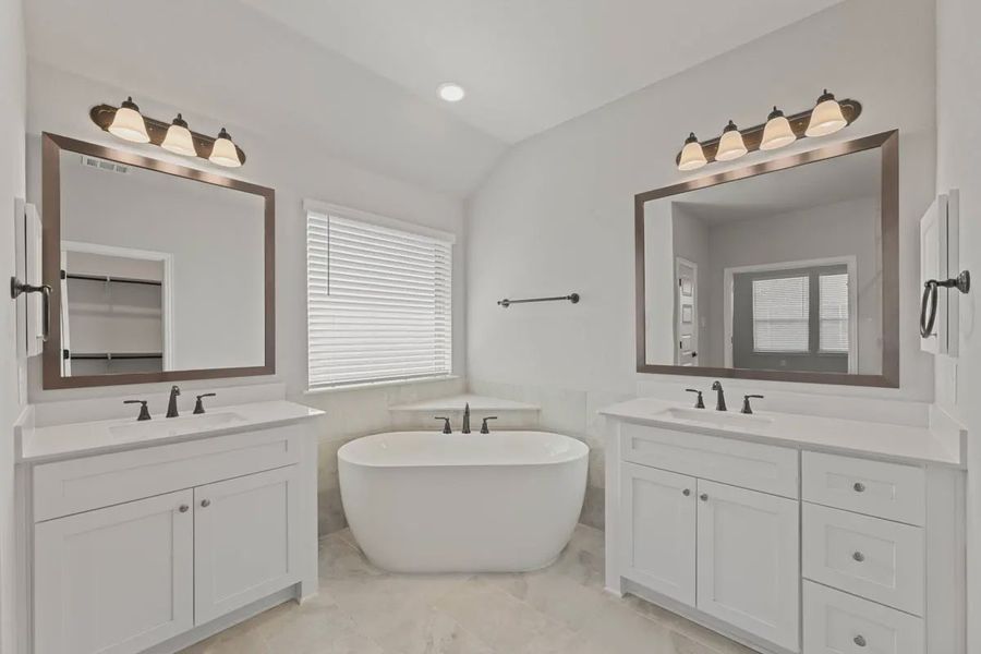 Representative furnished interior of a home built from the Tucson by Chesmar Homes in Heartland 40's, Heartland (Image 7).