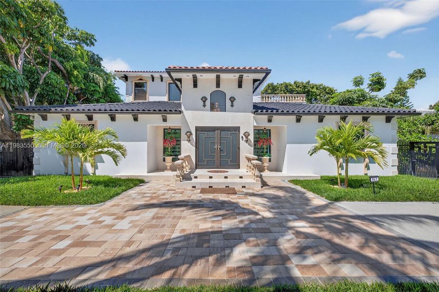 Front exterior of a new home in , Biscayne Park, FL, highlighting curb appeal (Image 21).