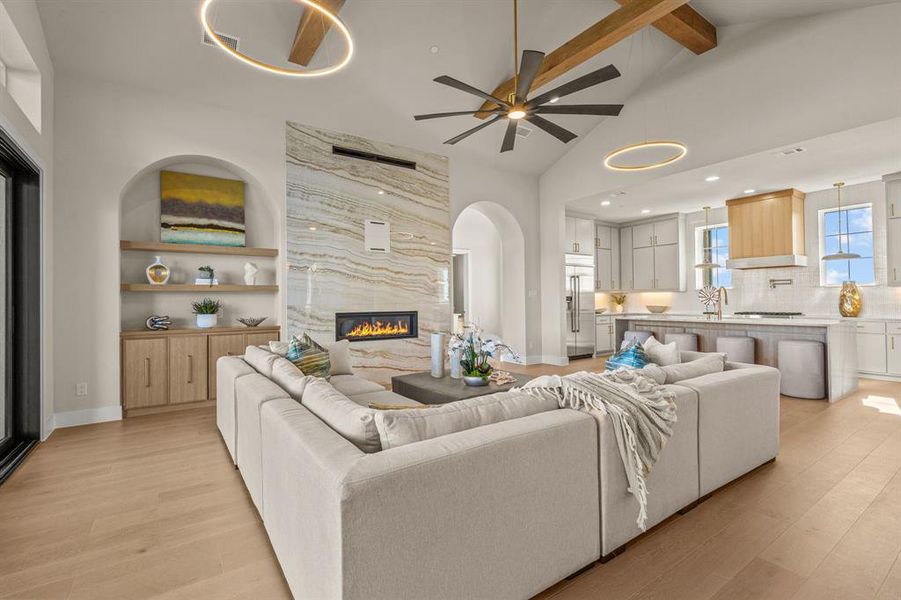 Furnished interior view inside a new home in , Northlake (Image 14).