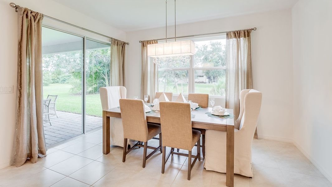 Representative furnished interior of a home built from the Kellen by D.R. Horton in Deep Creek Tradition Series, Punta Gorda (Image 9).