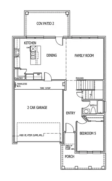 2D floor plan layout of this home in University Heights, Round Rock, TX (Image 4).
