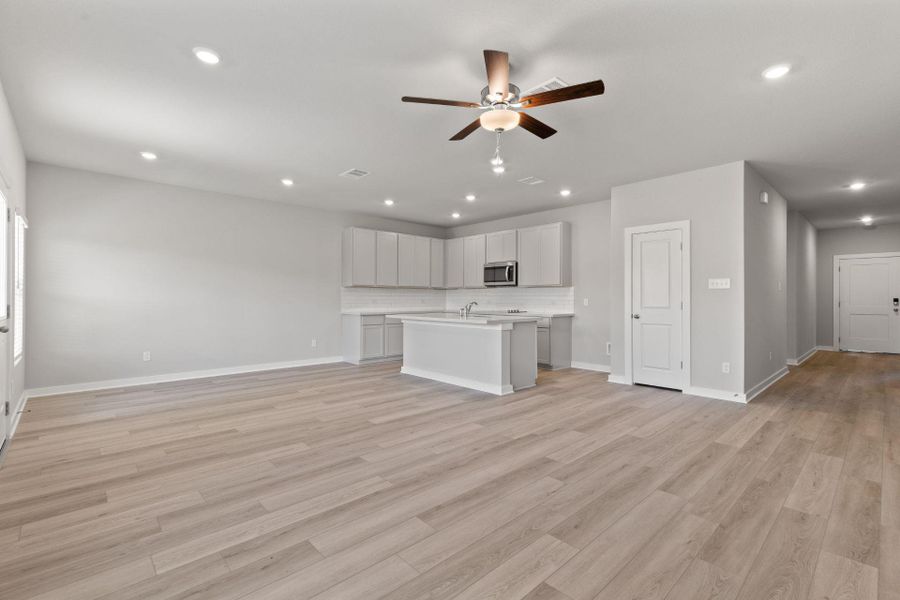 Open concept floorplan