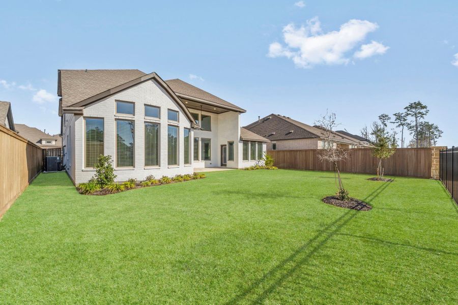 Exterior details and patio area of a home in The Highlands, Porter (Image 28). Exterior details and patio area of a home in The Highlands, Porter (Image 28).