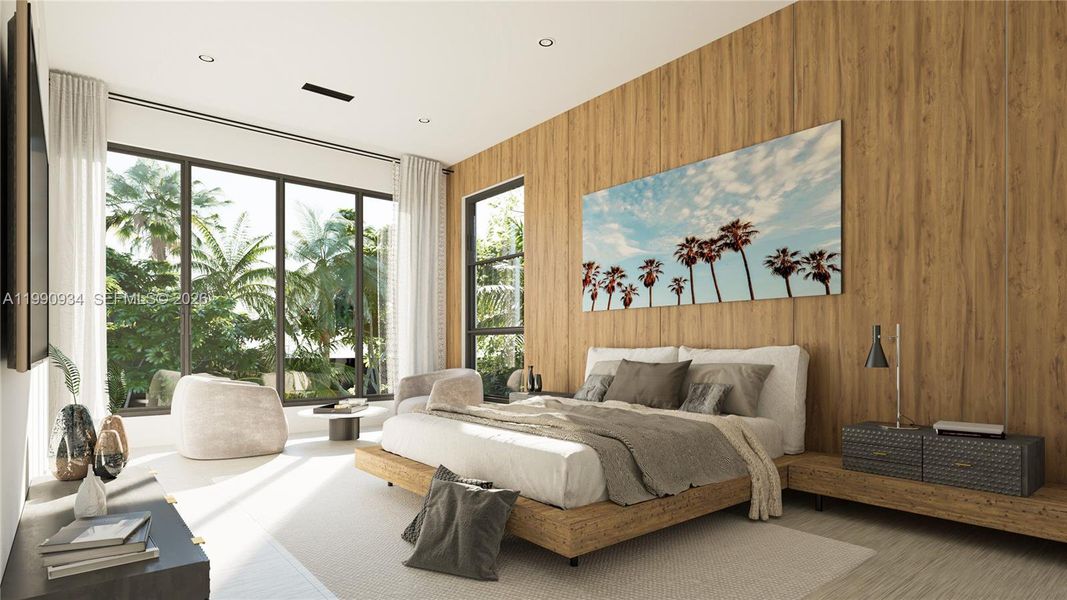 Furnished interior view inside a new home in , Miami (Image 7).