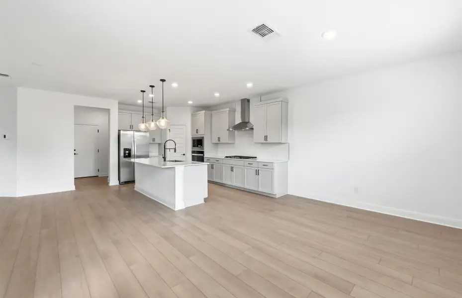 Furnished interior view inside a new home in Santa Rita Ranch, Liberty Hill (Image 7). Furnished interior view inside a new home in Santa Rita Ranch, Liberty Hill (Image 7).