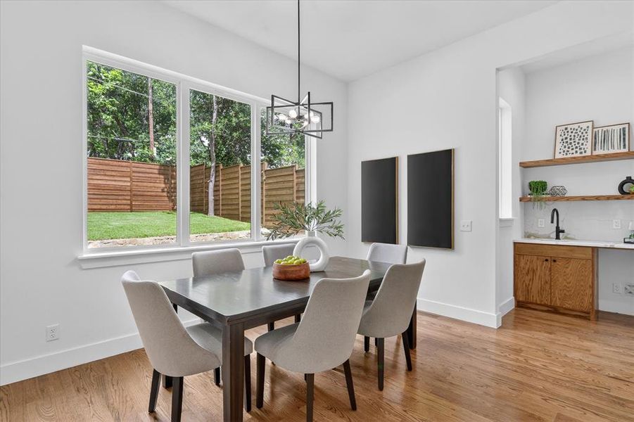 Furnished interior view inside a new home in , Dallas (Image 16).