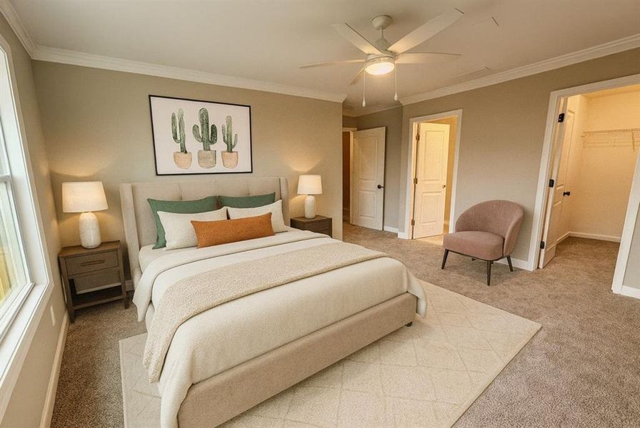 Furnished interior view inside a new home in Wilkins Walk, Mableton (Image 9). Furnished interior view inside a new home in Wilkins Walk, Mableton (Image 9).