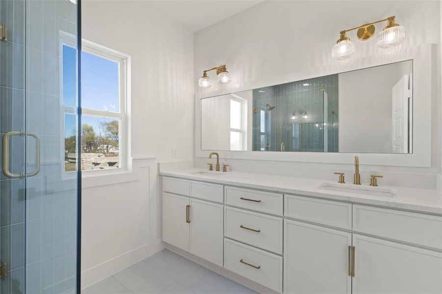 Furnished interior view inside a new home in , Dallas (Image 14).