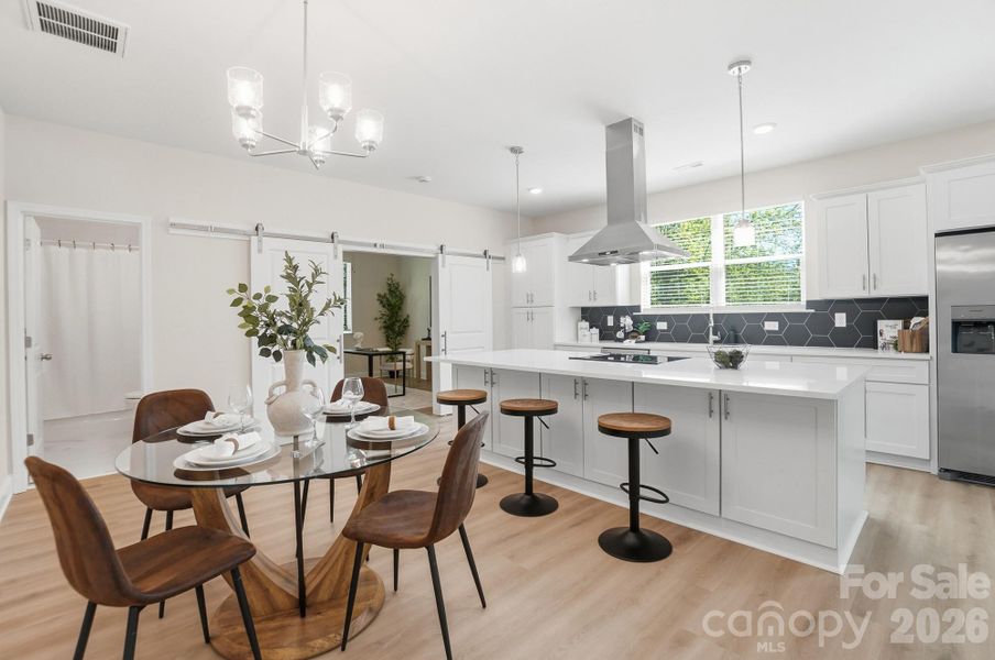 Furnished interior view inside a new home in , Charlotte (Image 7).