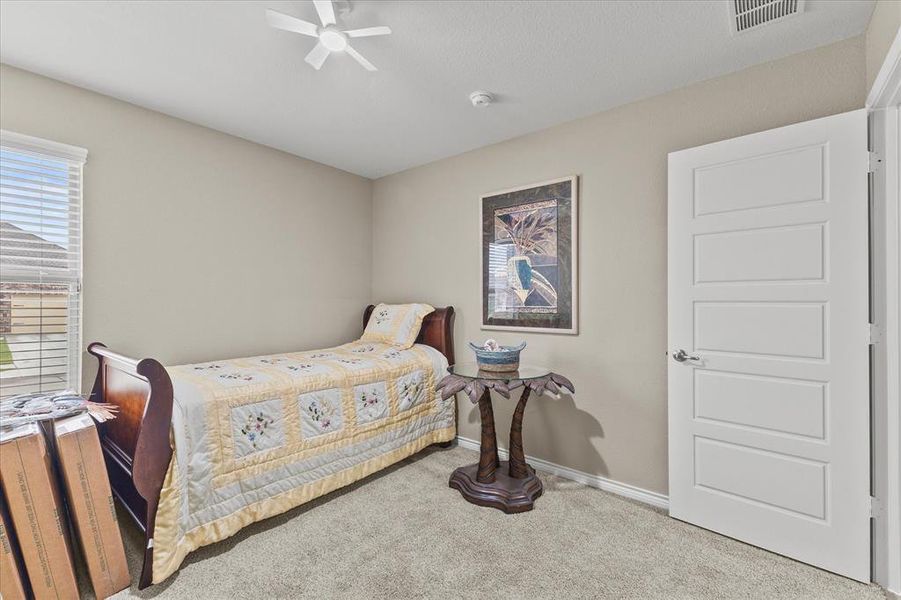 Auxiliary bedroom includes spacious closet Auxiliary bedroom includes spacious closet