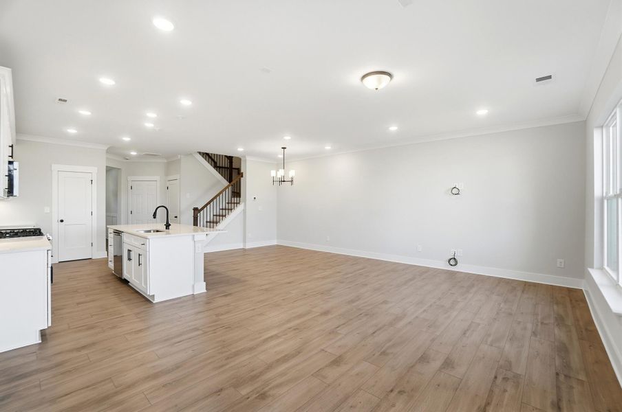 Spacious, unfurnished interior of a new home in Blythe Mill Townhomes, Waxhaw (Image 40).