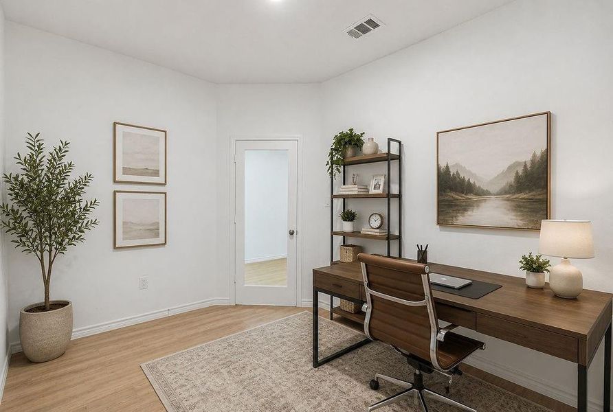 Guest Room/ office virtually Stage