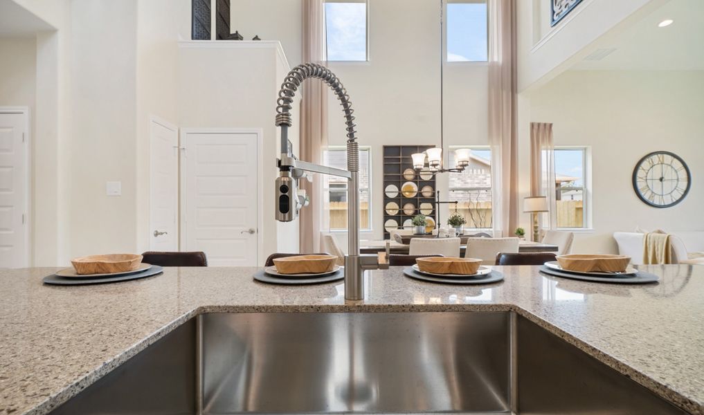 Kitchen island with sink