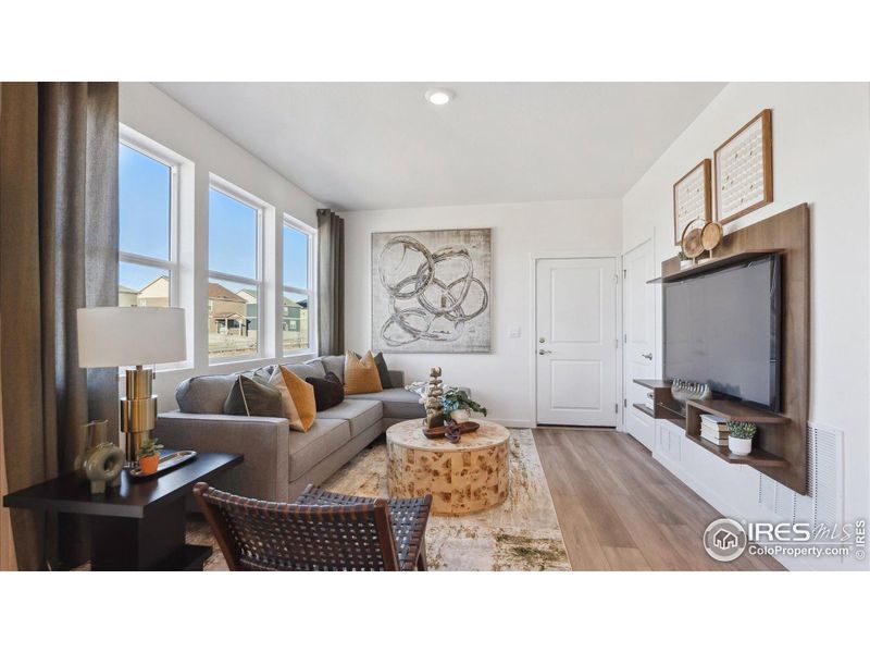 Furnished interior view inside a new home in Villas at Vantage, Berthoud (Image 20).
