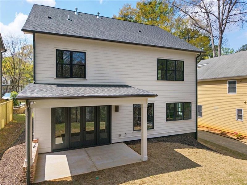 Exterior details and patio area of a home in , Atlanta (Image 30).