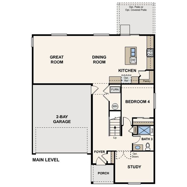 2D floor plan layout of this home in Prairie Song, Windsor, CO (Image 2). 2D floor plan layout of this home in Prairie Song, Windsor, CO (Image 2).
