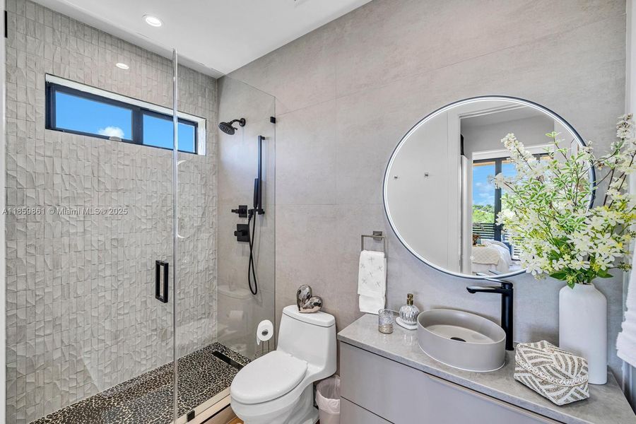 Furnished interior view inside a new home in , Miami (Image 9).