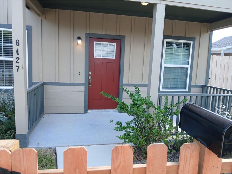 Exterior details and patio area of a home in , Houston (Image 9). Exterior details and patio area of a home in , Houston (Image 9).