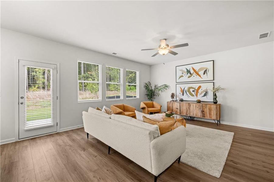 Furnished interior view inside a new home in Walden Park – The Retreat, Jonesboro (Image 45).