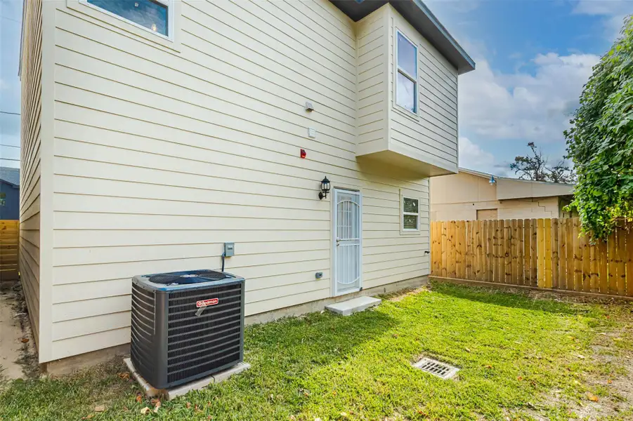 Exterior details and patio area of a home in , Houston (Image 3). Exterior details and patio area of a home in , Houston (Image 3).