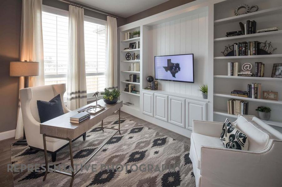 Furnished interior view inside a new home in Star Trail, Prosper (Image 22).