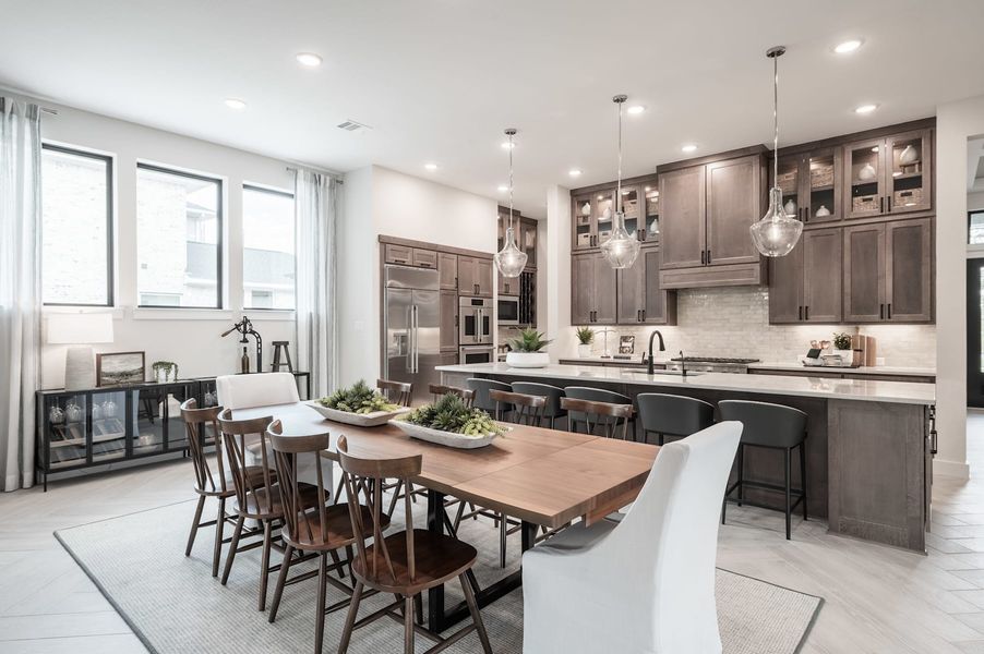 Representative furnished interior of a home built from the Carignan by Tri Pointe Homes in Woodson’s Reserve, Spring (Image 37).