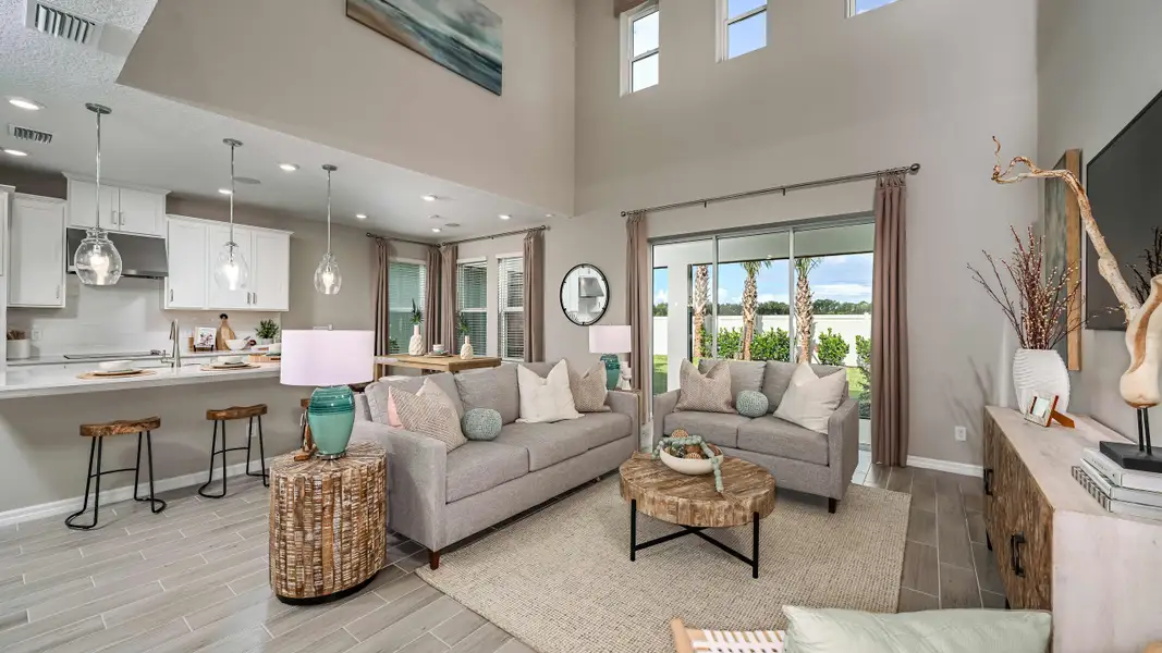 Furnished interior view inside a new home in Veranda Oaks, Fort Pierce (Image 3).