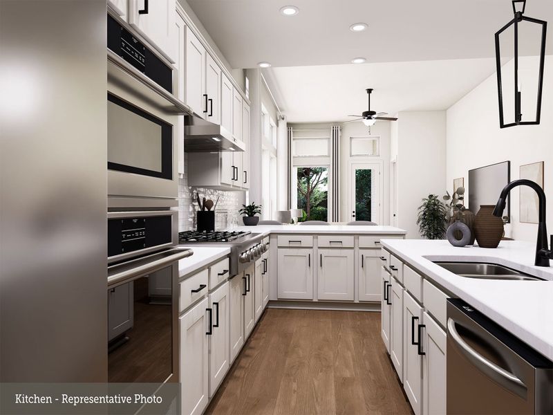 Furnished interior view inside a new home in The Highlands - Grove Collection, Porter (Image 4).