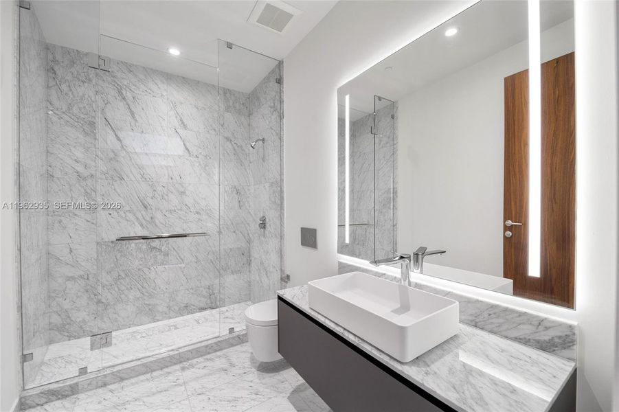 Furnished interior view inside a new home in , Miami (Image 12).