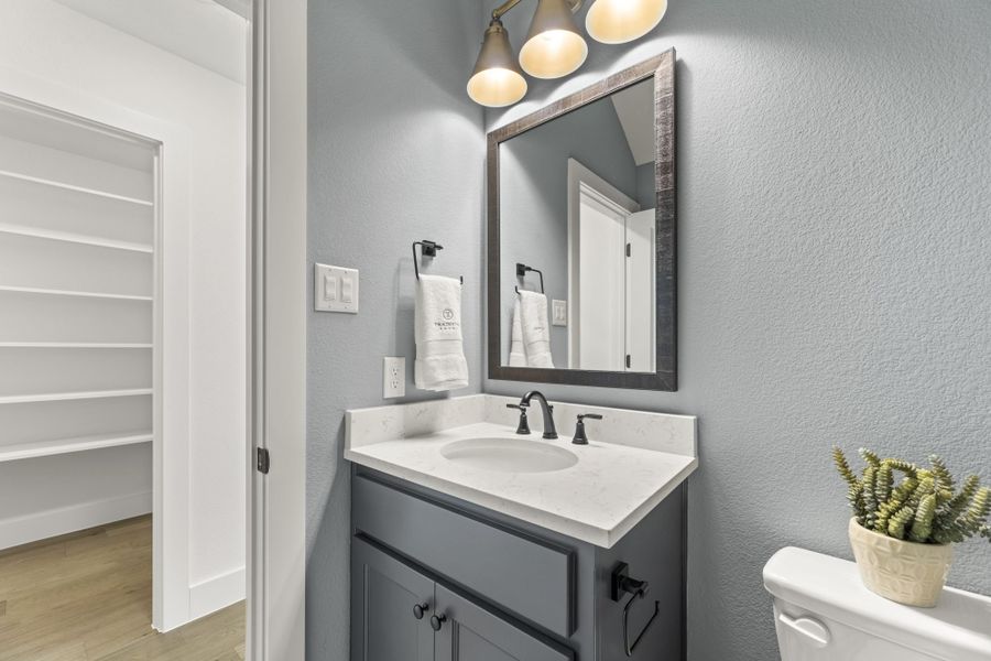 Representative furnished interior of a home built from the 6051 by Tradition Homes in StarView, Prosper (Image 45).
