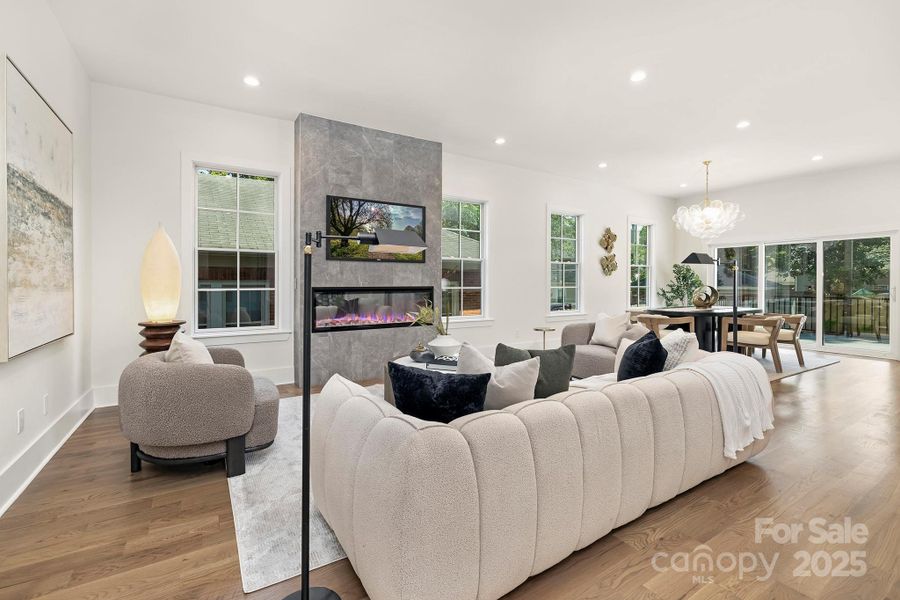 Furnished interior view inside a new home in , Charlotte (Image 22).