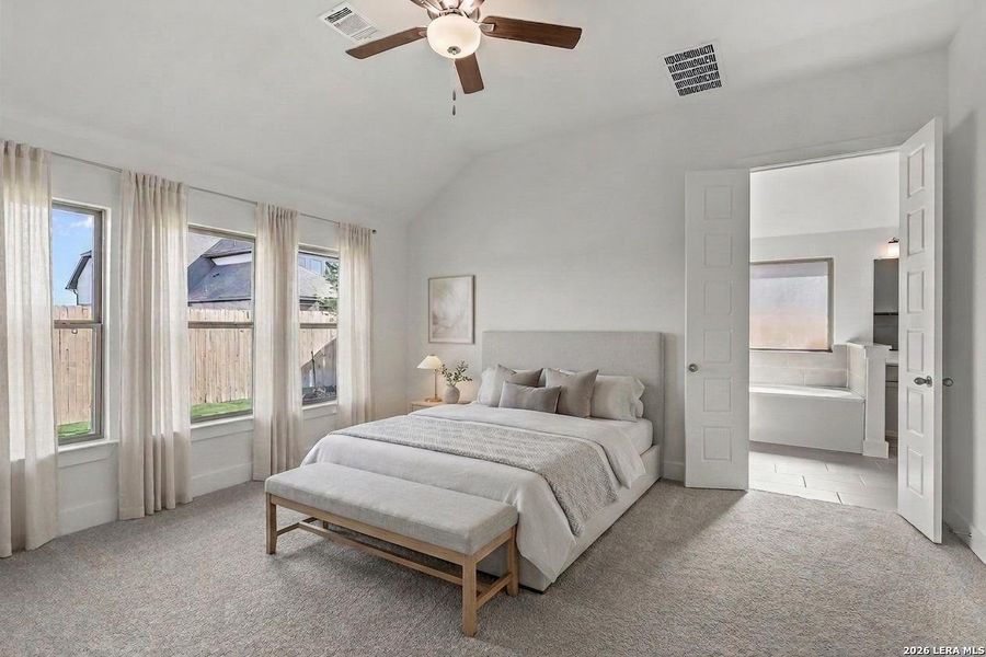 Furnished interior view inside a new home in Nopal Valley, San Antonio (Image 9).