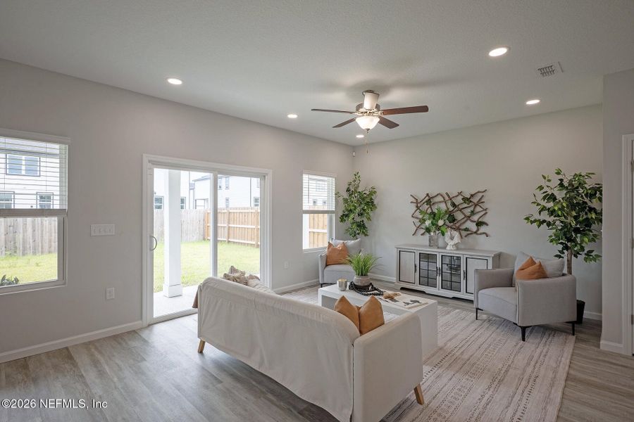 Furnished interior view inside a new home in , Jacksonville (Image 6). Furnished interior view inside a new home in , Jacksonville (Image 6).