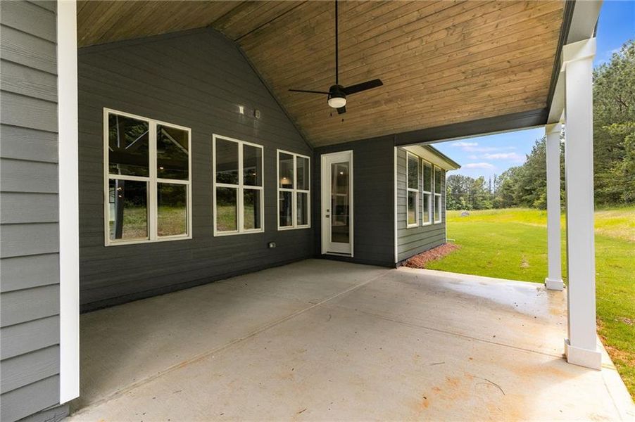 Front exterior of a new home in The Meadows at Lake Circle, Buchanan, GA, highlighting curb appeal (Image 28).