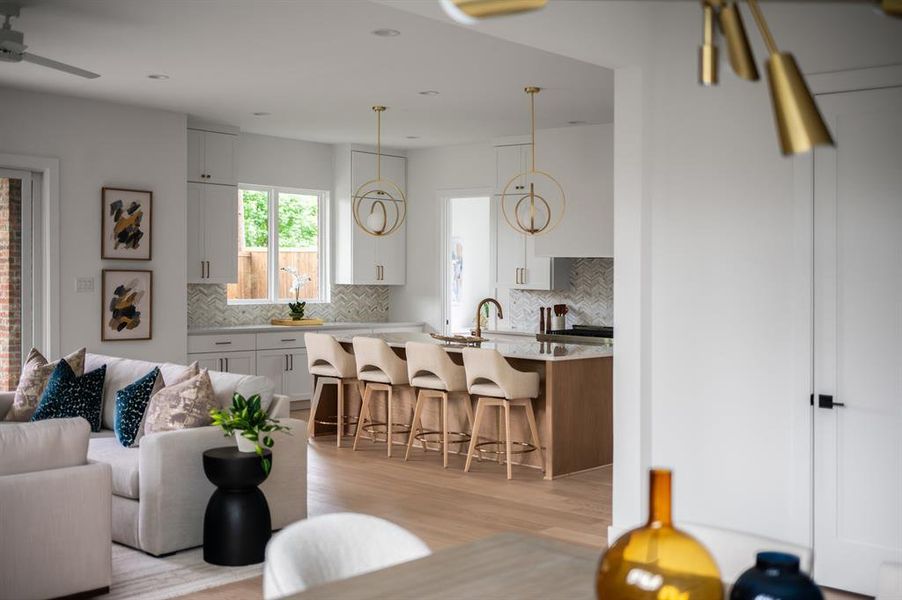 Furnished interior view inside a new home in , Dallas (Image 29).