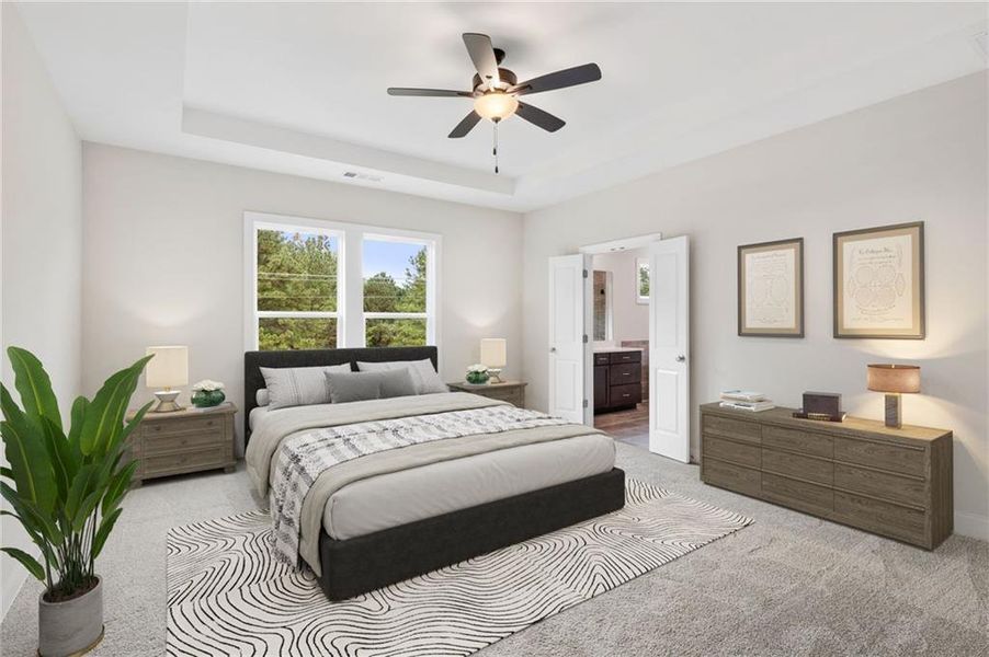 Furnished interior view inside a new home in Ashbury Commons, Powder Springs (Image 18).