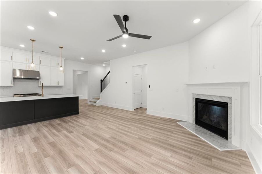 Furnished interior view inside a new home in Hillgrove Preserve, Powder Springs (Image 36).
