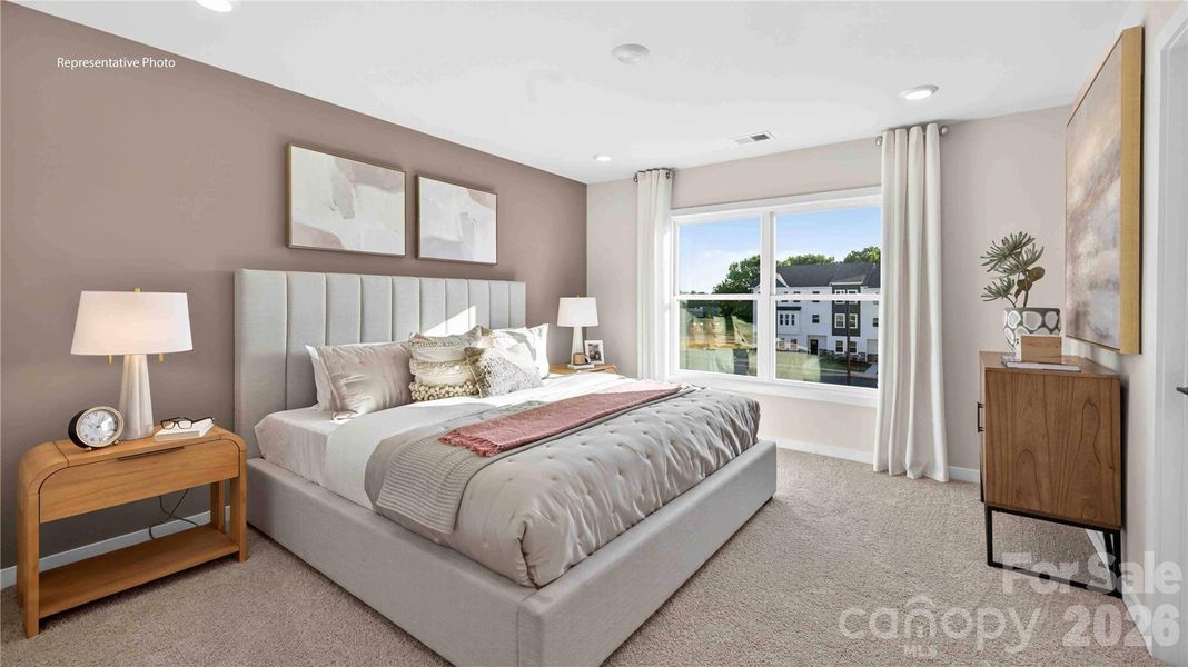 Furnished interior view inside a new home in The Townes at Lake Norman, Mooresville (Image 25).