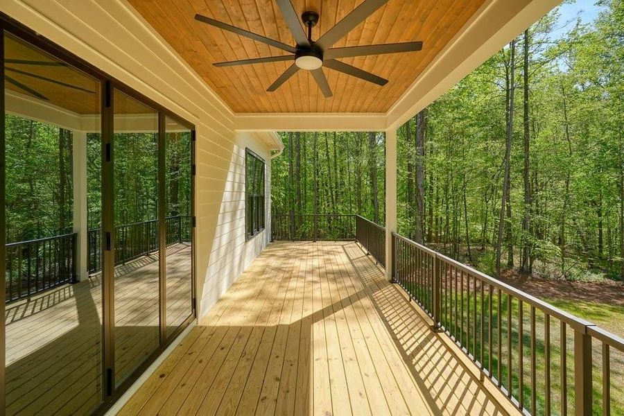 Exterior details and patio area of a home in , Canton (Image 39).