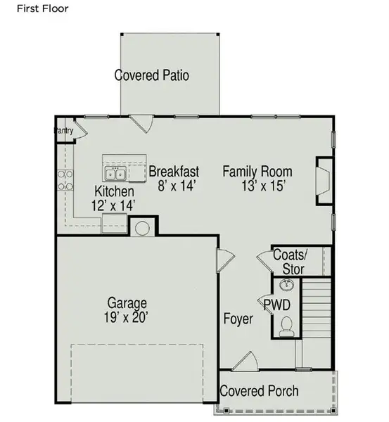 2D floor plan layout of this home in Laurel Ridge, Rock Spring, GA (Image 3).