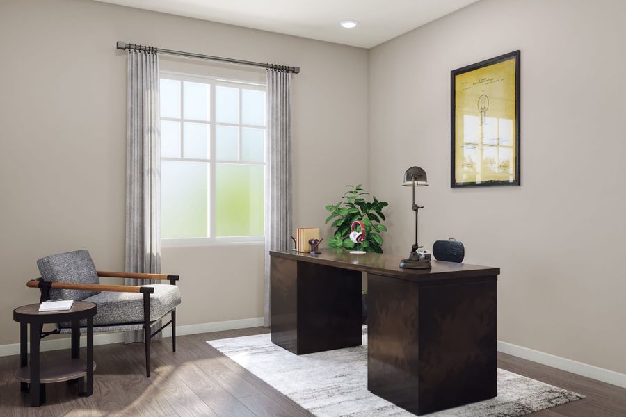 Representative furnished interior of a home built from the 2804 by Tri Pointe Homes in The Aurora Highlands, Aurora (Image 19).