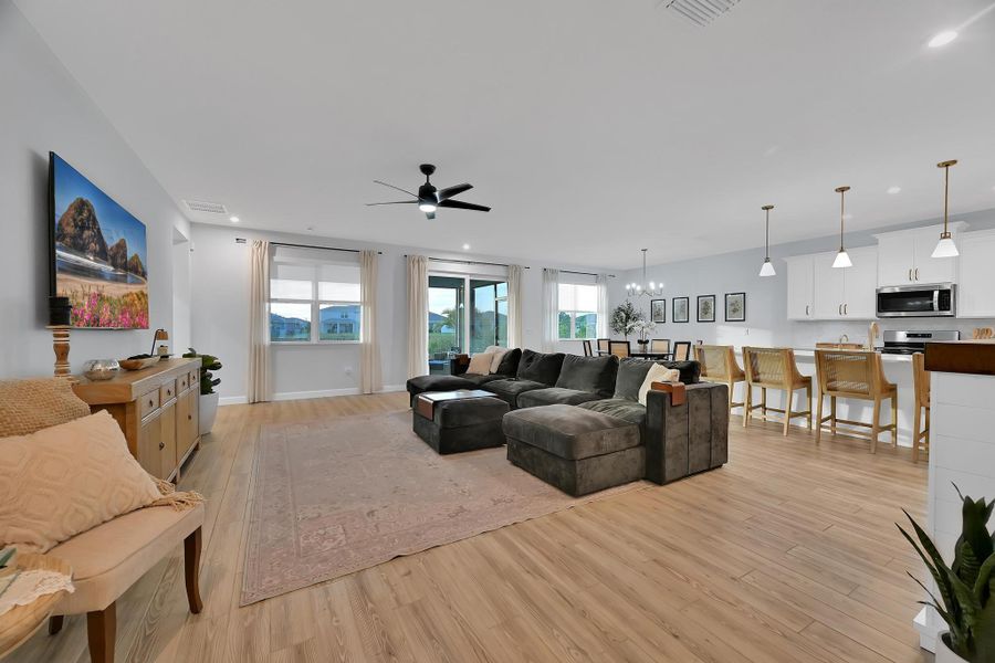Furnished interior view inside a new home in Tradition - Cadence, Port St. Lucie (Image 20).