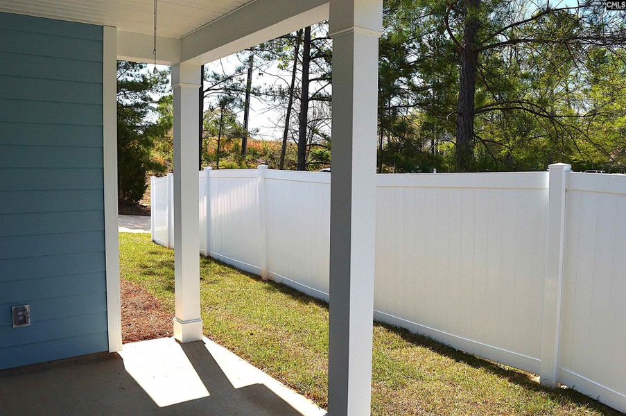 Exterior details and patio area of a home in Bickley Station, Irmo (Image 4).