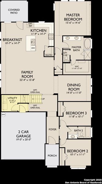 2D floor plan layout of this home in Megan's Landing 50's, Castroville, TX (Image 4). 2D floor plan layout of this home in Megan's Landing 50's, Castroville, TX (Image 4).