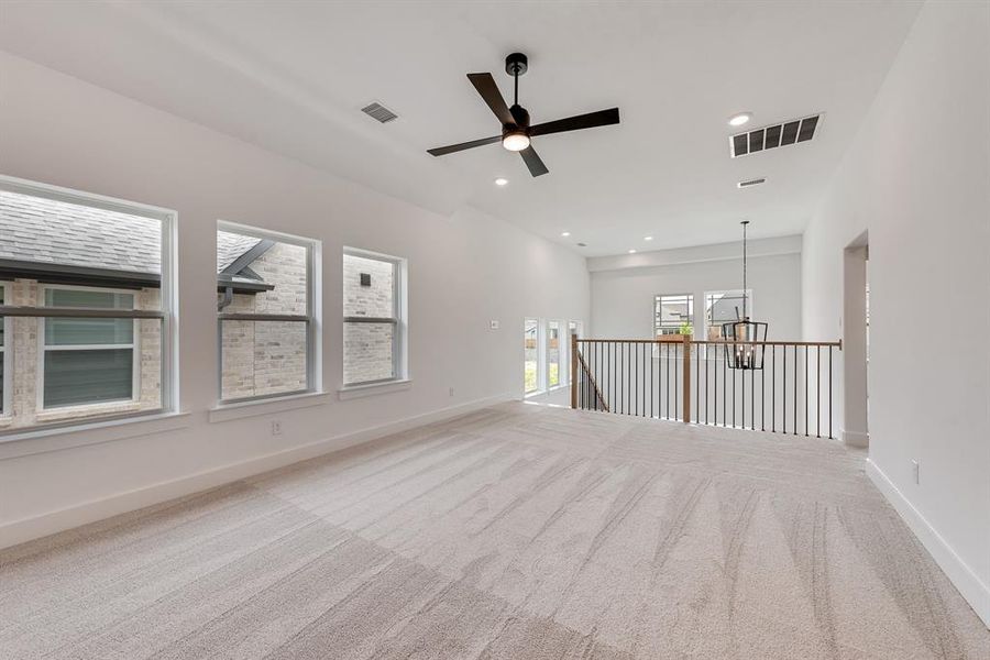 Spacious, unfurnished interior of a new home in Fields - 40' Lots, Frisco (Image 29). Spacious, unfurnished interior of a new home in Fields - 40' Lots, Frisco (Image 29).